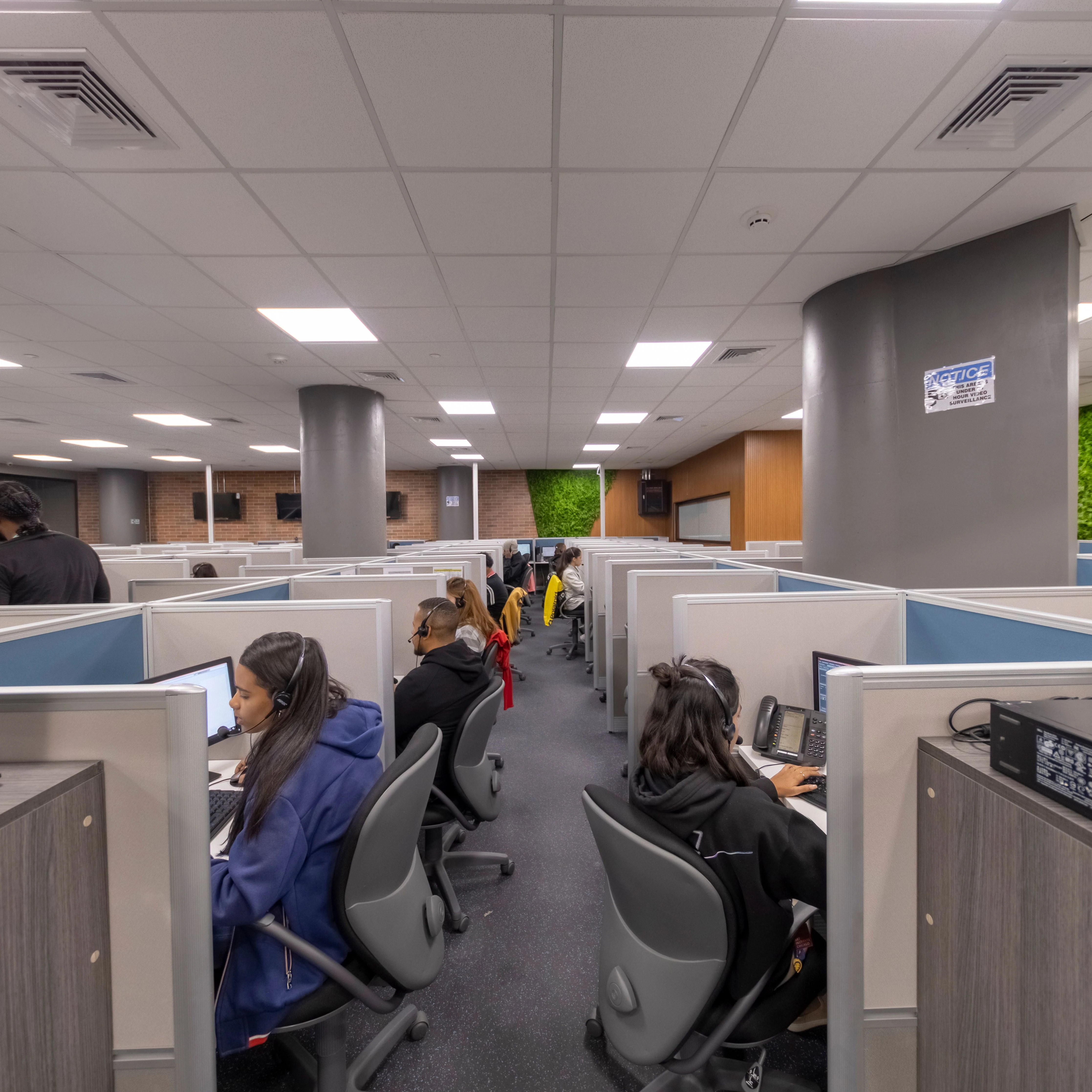 Длинные кабинки под заказ, колл-центр, алюминиевая рамка, ткань, войлок, офисная перегородка