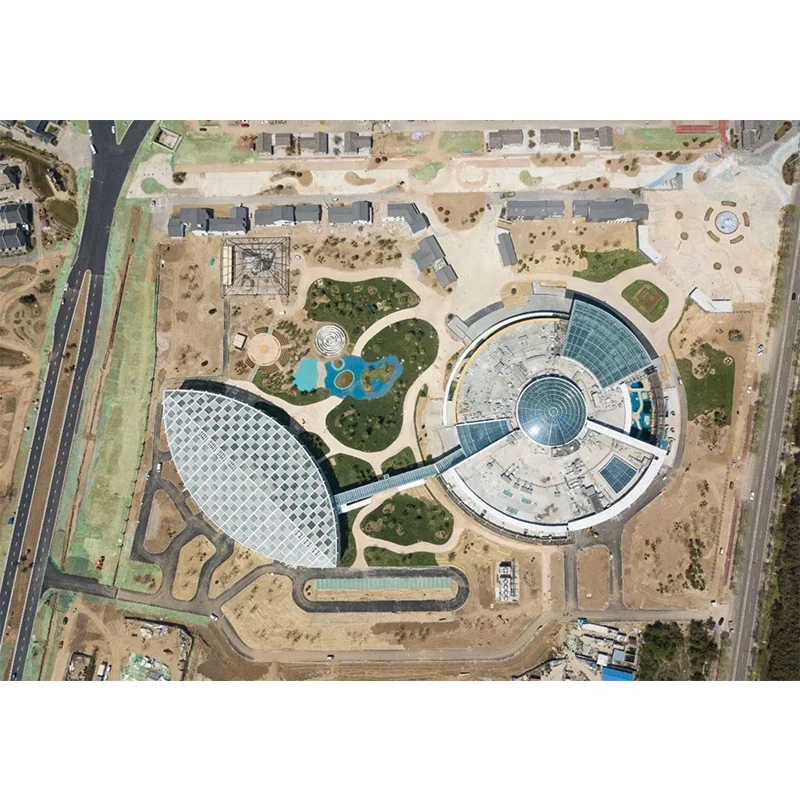 steel truss structure dome for sports ground stadium