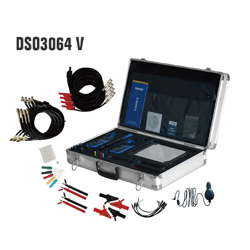 Hantek DSO3064-V 60 МГц 4 канала портативный автомобильный диагностический осциллограф 200 мс/с 8 бит счетчик частоты спектрального анализа