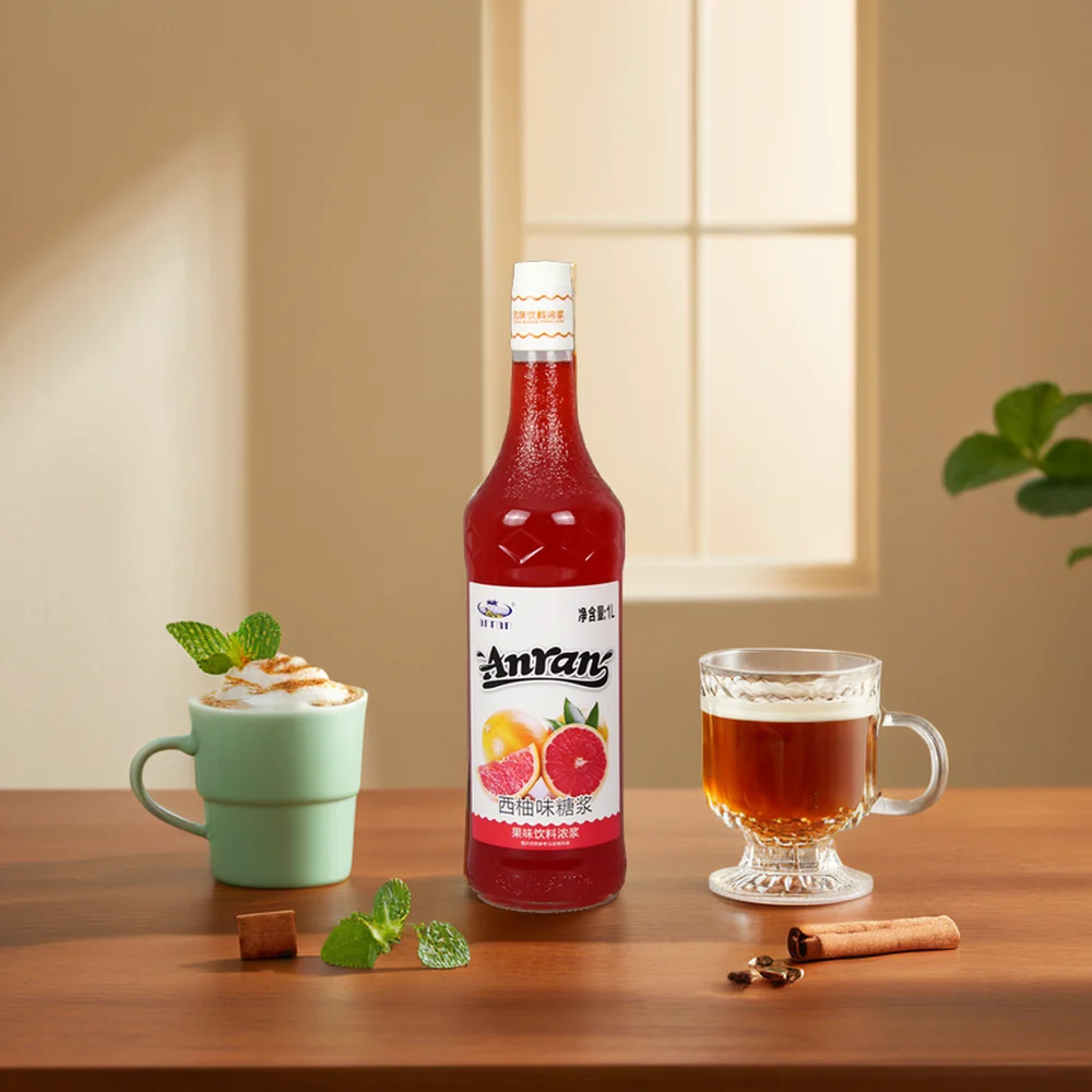 Concentrated Fruit Syrup Lychee Strawberry Blueberry Grapefruit Flavor Syrup Bubble Tea Ingredients Supply