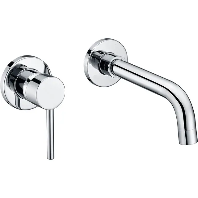 wall mount basin faucet Wall-mounted bathroom mixer, single lever brass thick valve,customised G1/2 NPT 1/2 standard threads