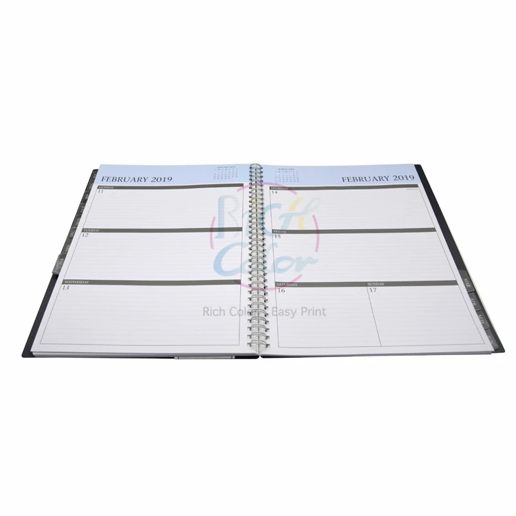 China custom printed wire o books loose-leaf books printing service