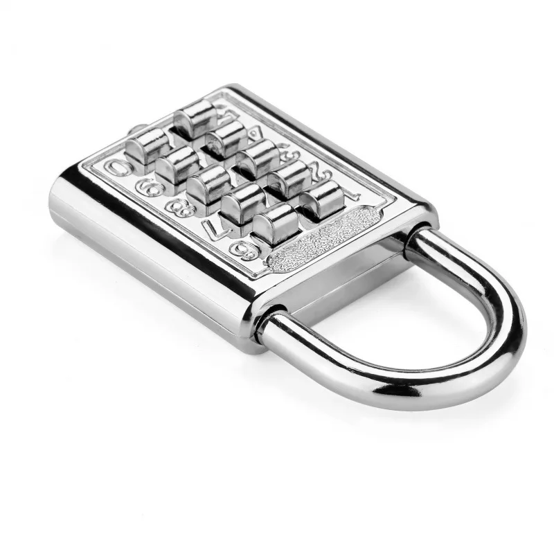 No. 10 Button Lock Zinc Alloy Combination Padlock Blind Lock Luggage Combination Lock