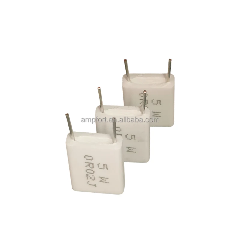 Non Inductive Cement Ceramic Encased Wire Wound Flameproof Metal Plate Resistors MPR BPR RX27-6 RGC 5W 0.02R