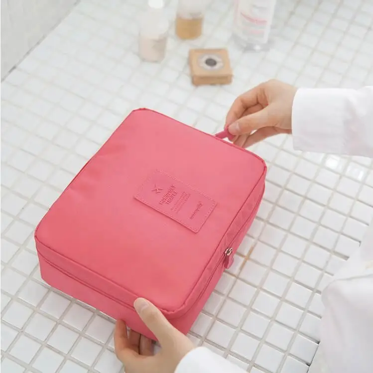 Multifunctional portable waterproof cosmetic bag travel storage bag Nylon cosmetic bag