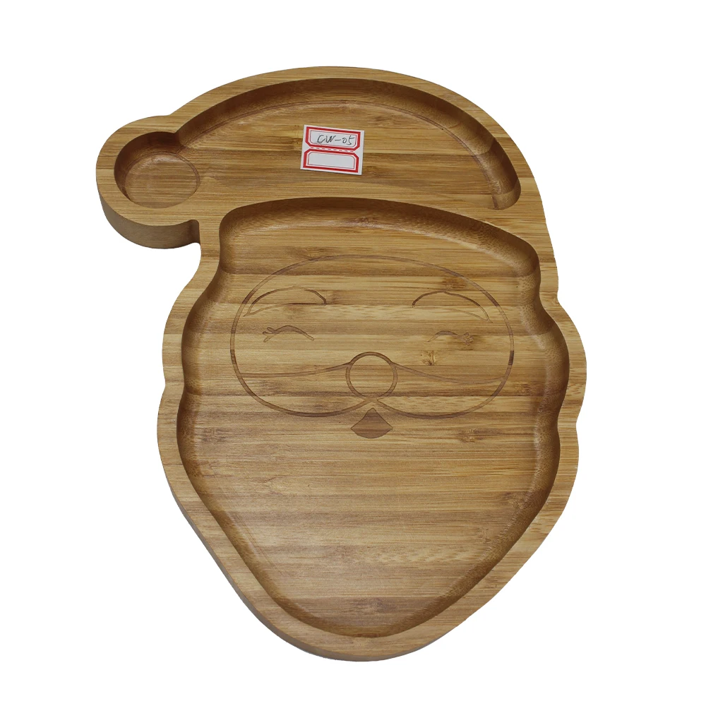 Hot Sale Home Children Cartoon Food Breakfast Wooden Kitchen Tray Wood Christmas Tray For Coffee
