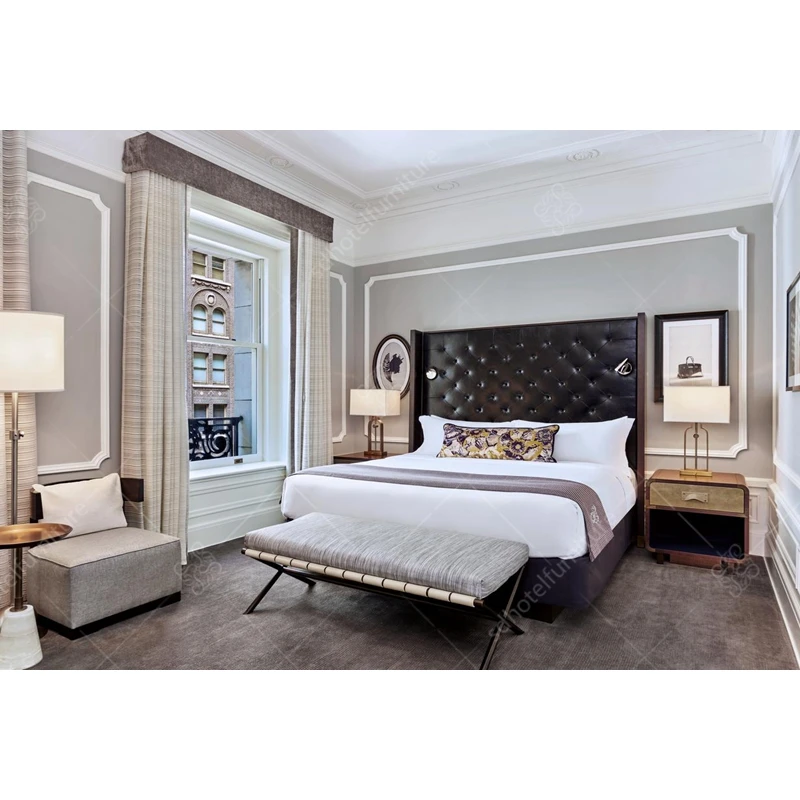 Luxury Collection Hotel furniture Deluxe 5 Star Hotel Bedroom Sets