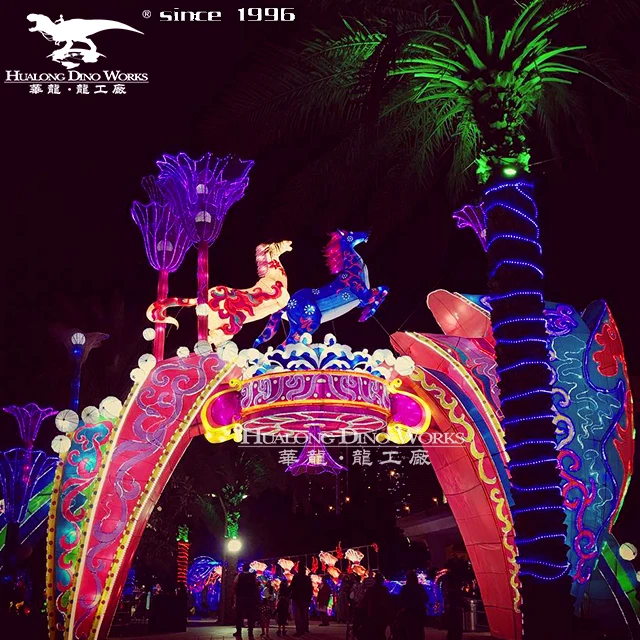 Garden Decorative Lanterns Colorful Led Chinese New Year Lantern for Festival