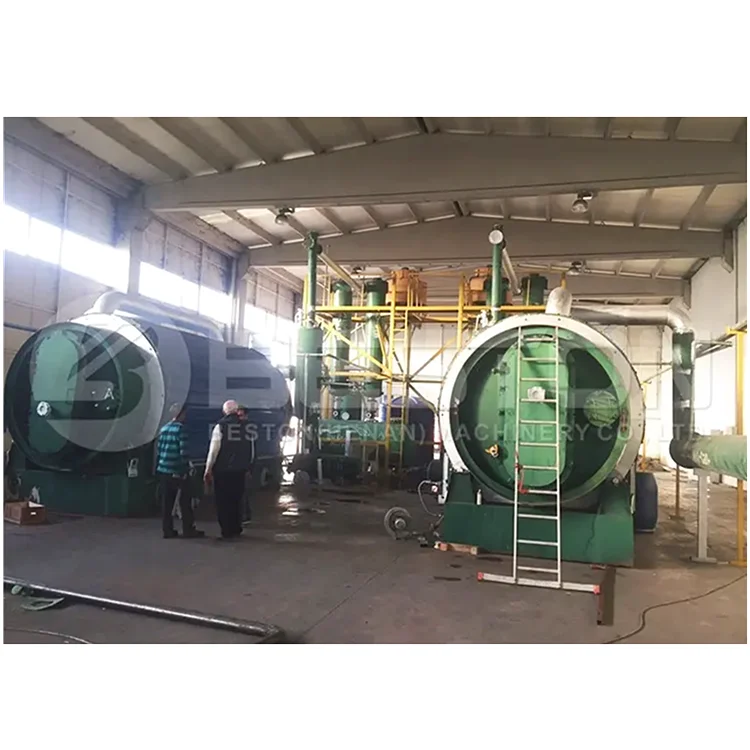Continuous Pyrolysis Plant For Waste Tyre Plastic Pyrolysis Machine Convert Plastic To Fuel Oil