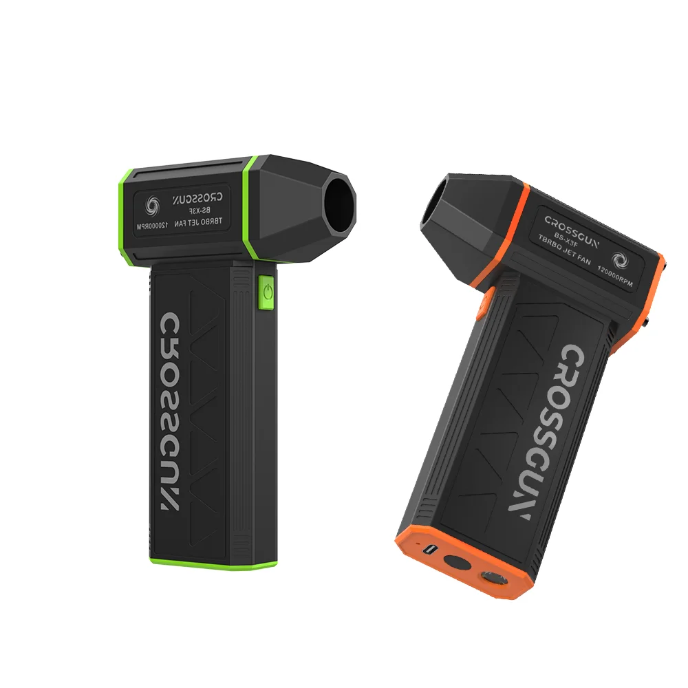 CROSSGUN 120000rpm portable turbo violent fan air blower gun electric portable blower fan Powerful Mini Jet Fan
