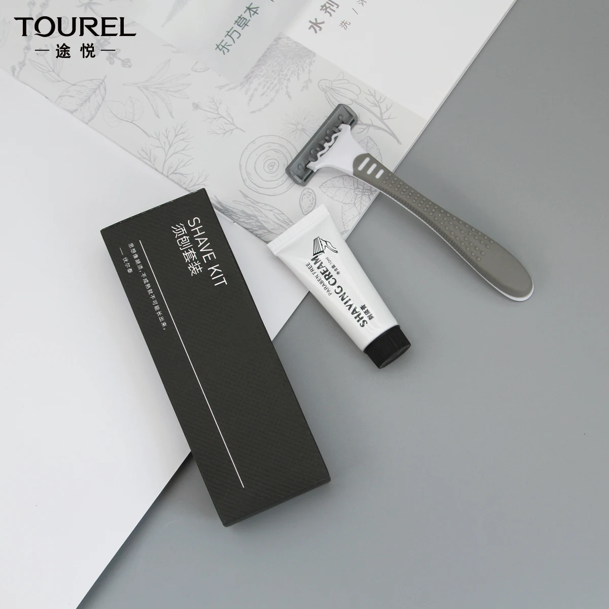 Hotel OEM Black Mature Style Wholesale Hotel Toiletries Set Shampoo Cosmetic Hotel Dental Kit Menities