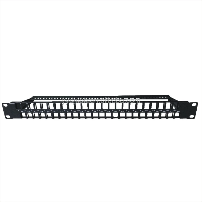  RJ45 1U 48 портовая коммутационная панель Cat6 UTP 19