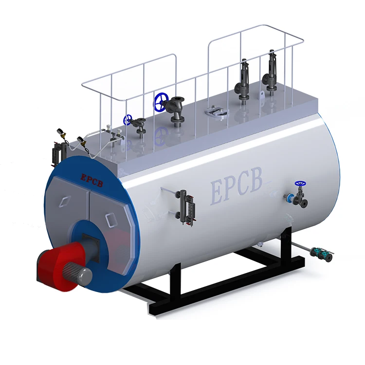 EPCB Horizontal 1 to 25 Ton Oil Gas LNG Fired Three Pass Industrial Steam Boiler for Agriculture