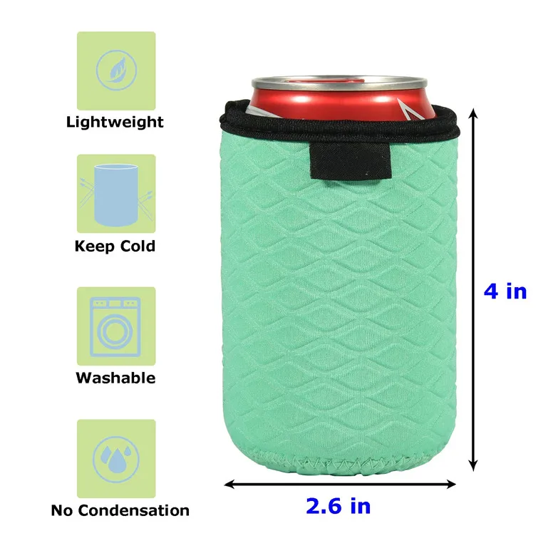 Wholesale Custom Neoprene Foam cooler Custom Beer Can sleeve Insulated Neoprene Slim cheap Can Cooler Koozy with logo