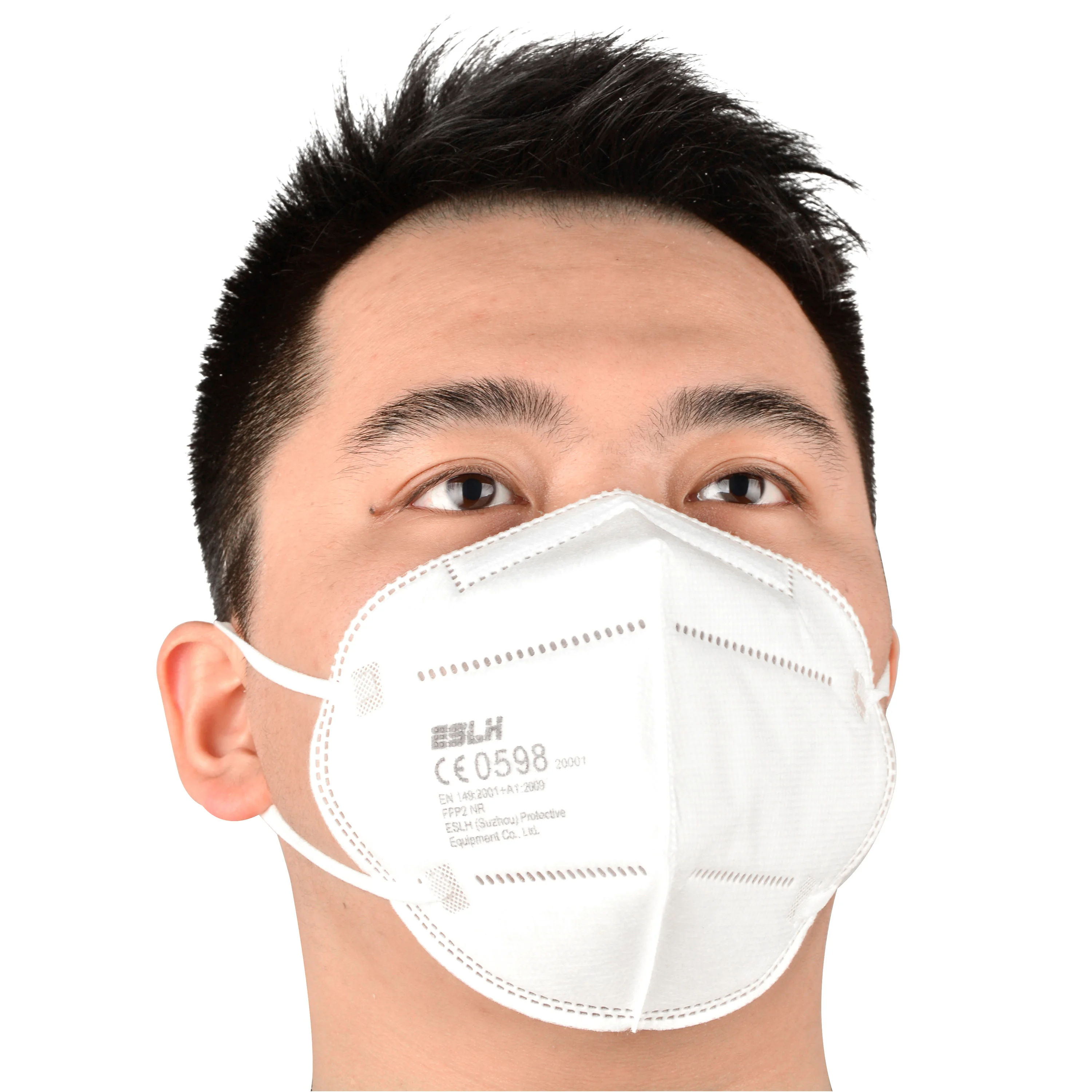 White 5-ply Disposable Face Mask Fashion kn95 Without Valve Face Mask Comfortable Earloop