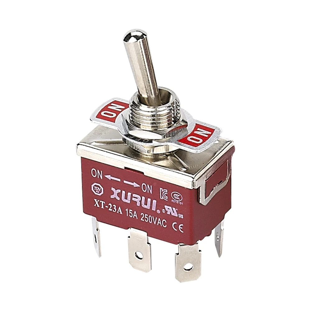 Припой Терминал ВКЛ-ВЫКЛ-на мгновенного действия 3 позиционный переключатель/3 way 6 pin тумблер