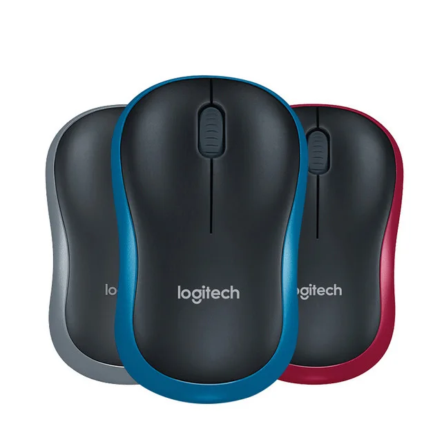 Logitech M185 беспроводная мышь 1000 точек/дюйм Офисный Компьютерный USB нано-приемник для домашнего использования ПК/ноутбук Windows Mac коврик мыши