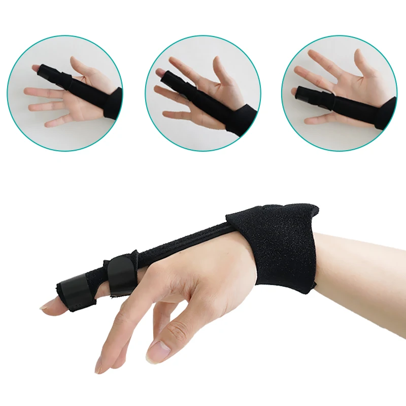Steel Finger Support Extension Splint for Middle Finger Dislocated Broken Thumb Index Ring Pinky Finger