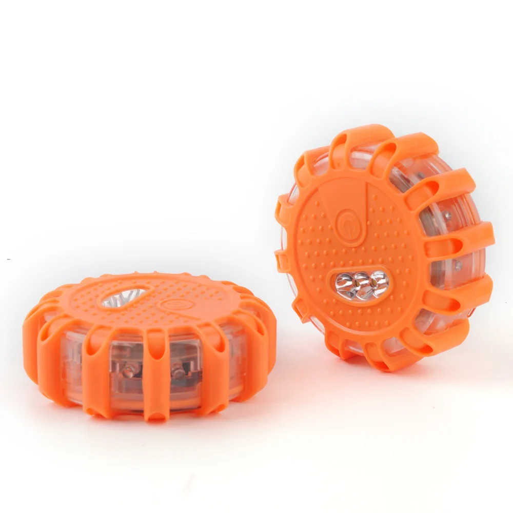 3AAA Battery Power Roadside Emergency Flashing Flares 3Pack Led Warning Traffic Strobe Light 12+3 Led Road Safety Beacon Flares