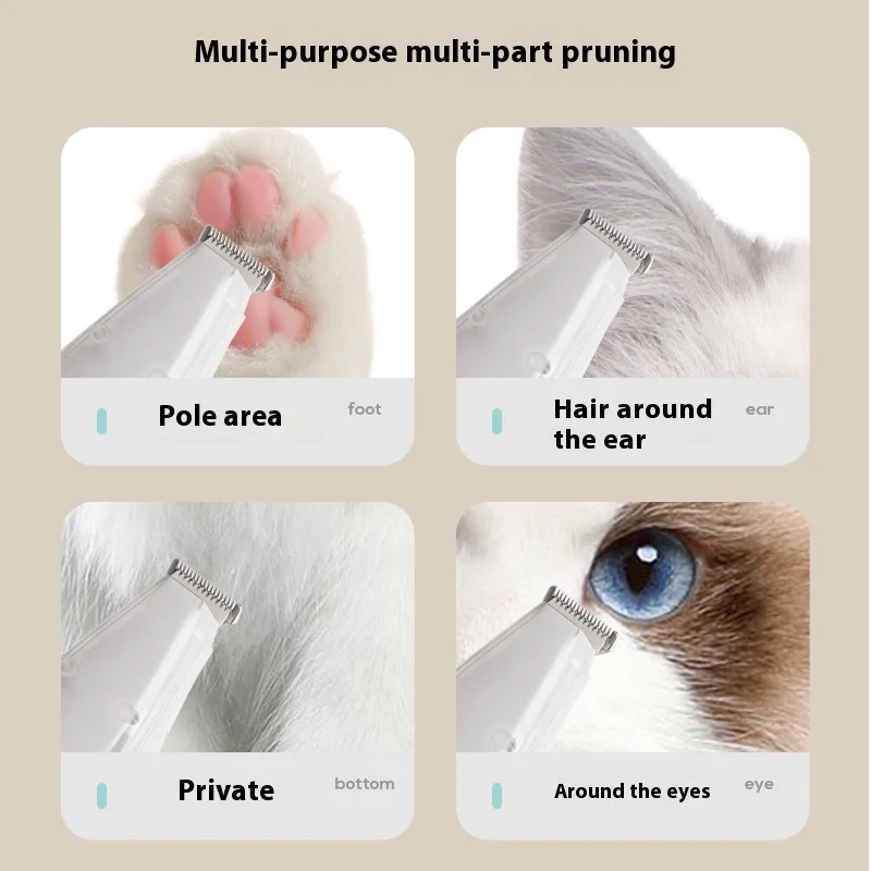 Professional Electric Dog And Cat Hair Trimmer Cleaner Pet Grooming Blade Scissors Shaver Slicker Dog Pet Hair Clipper
