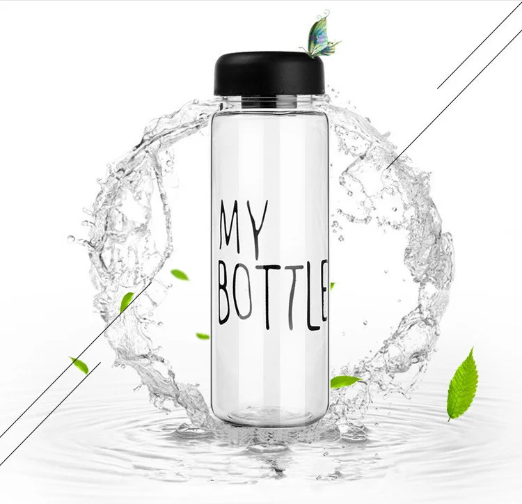 
500ML Portable Fruit Juice Glass Bottle With Fabric Bag My Bottle 