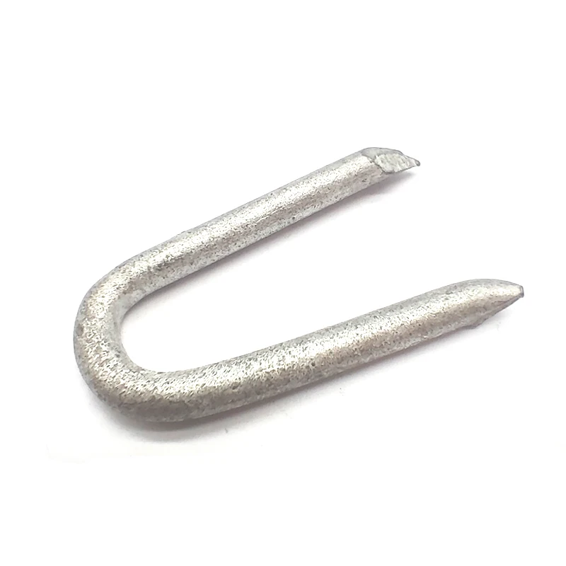customize size U type nails Q195  hot dip Galvanized/ polished / EG U nails manufacture in China