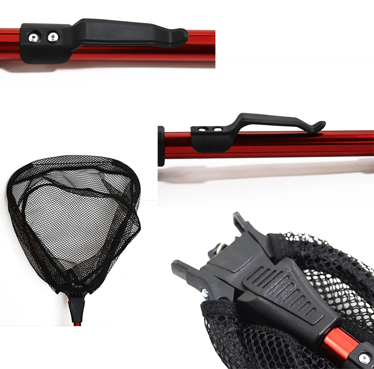 China Factory Quality Collapsible Fishing Landing Net Freshwater and Saltwater Fish Nylon Fishing Nets Fish Net Aquarium