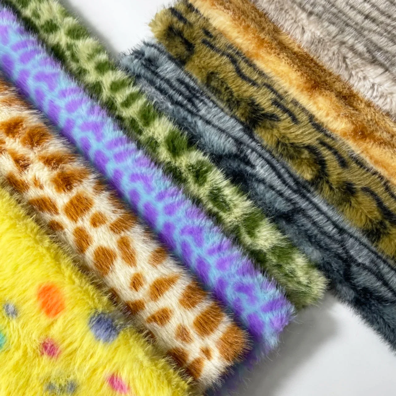 Китайский производитель Тигровая Кошка полоски с принтом искусственный мех для игрушек