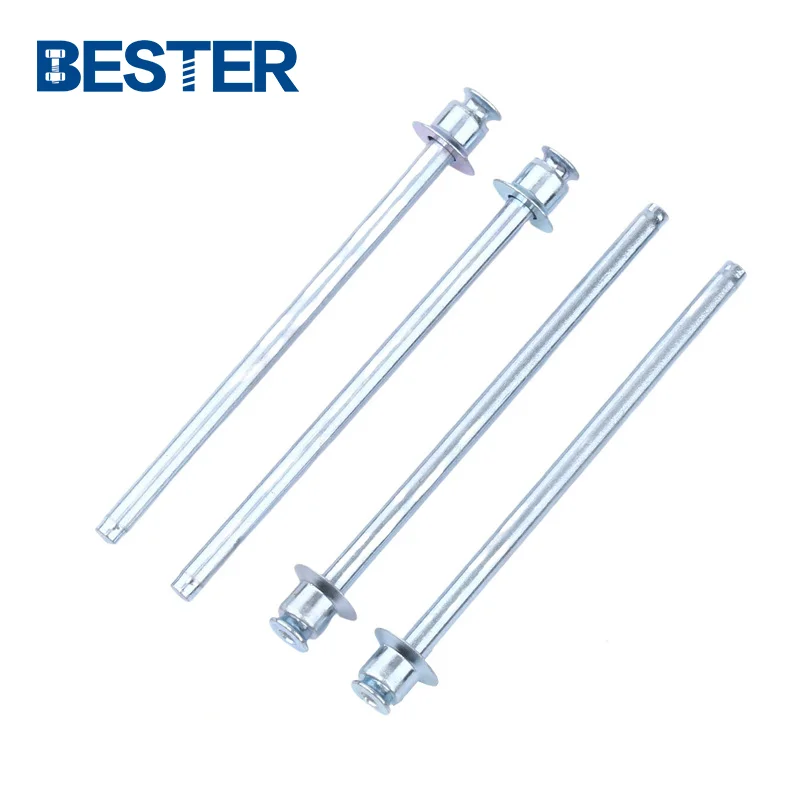aluminum steel Flush head double csk countersunk head blind pull thru rivet