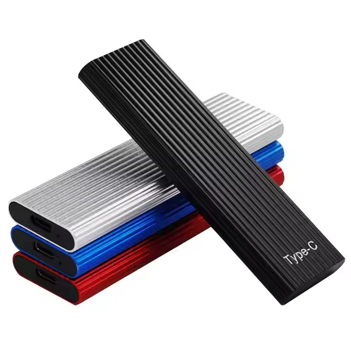 OEM Portable SSD USB 3.1 To M.2 NGFF/NVME Aluminum Box 2T Solid State Drives Case for 2230 2242 2260 2280 for PC Laptop