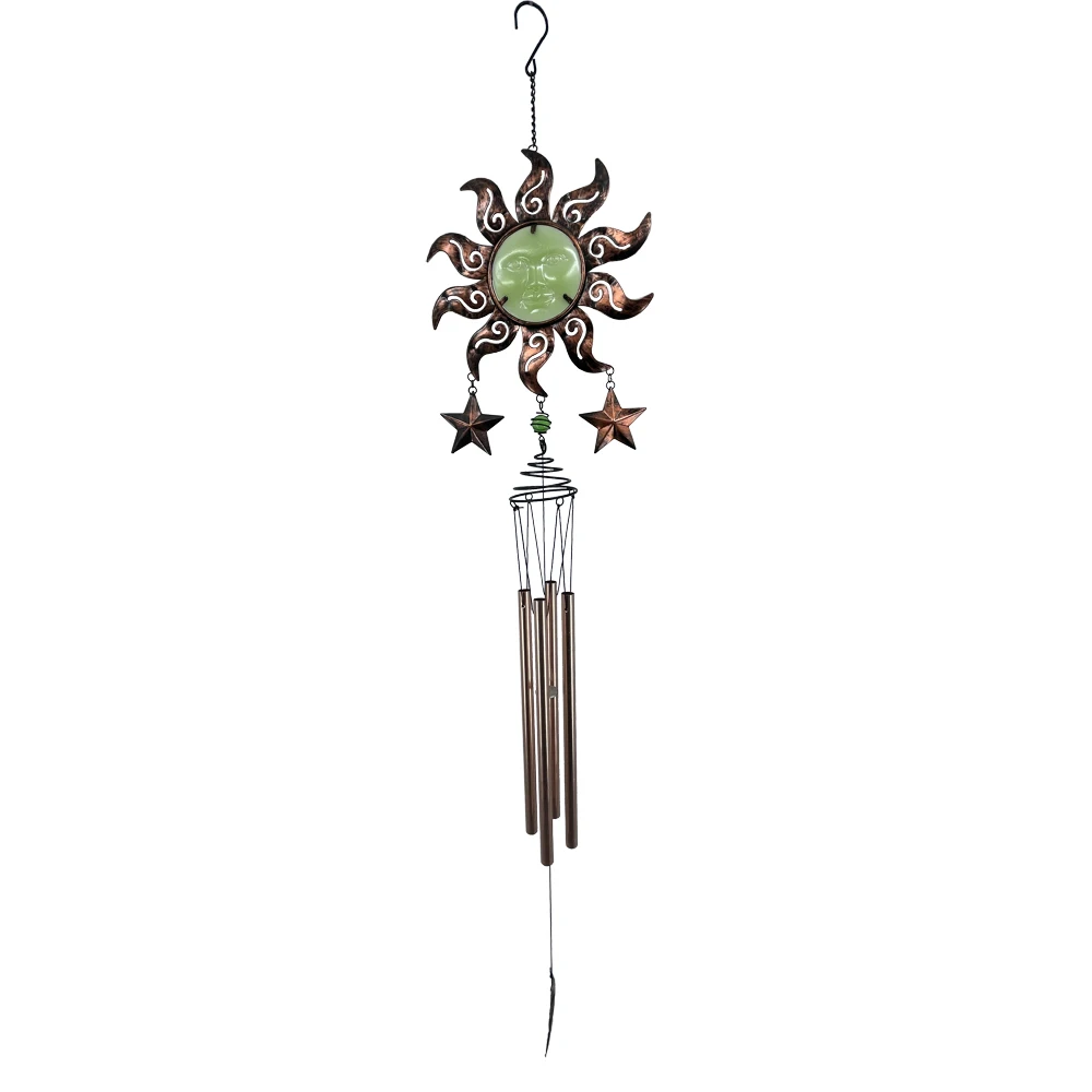 Metal sun outdoor Wind chimes garden decorated in memory of wind chimes