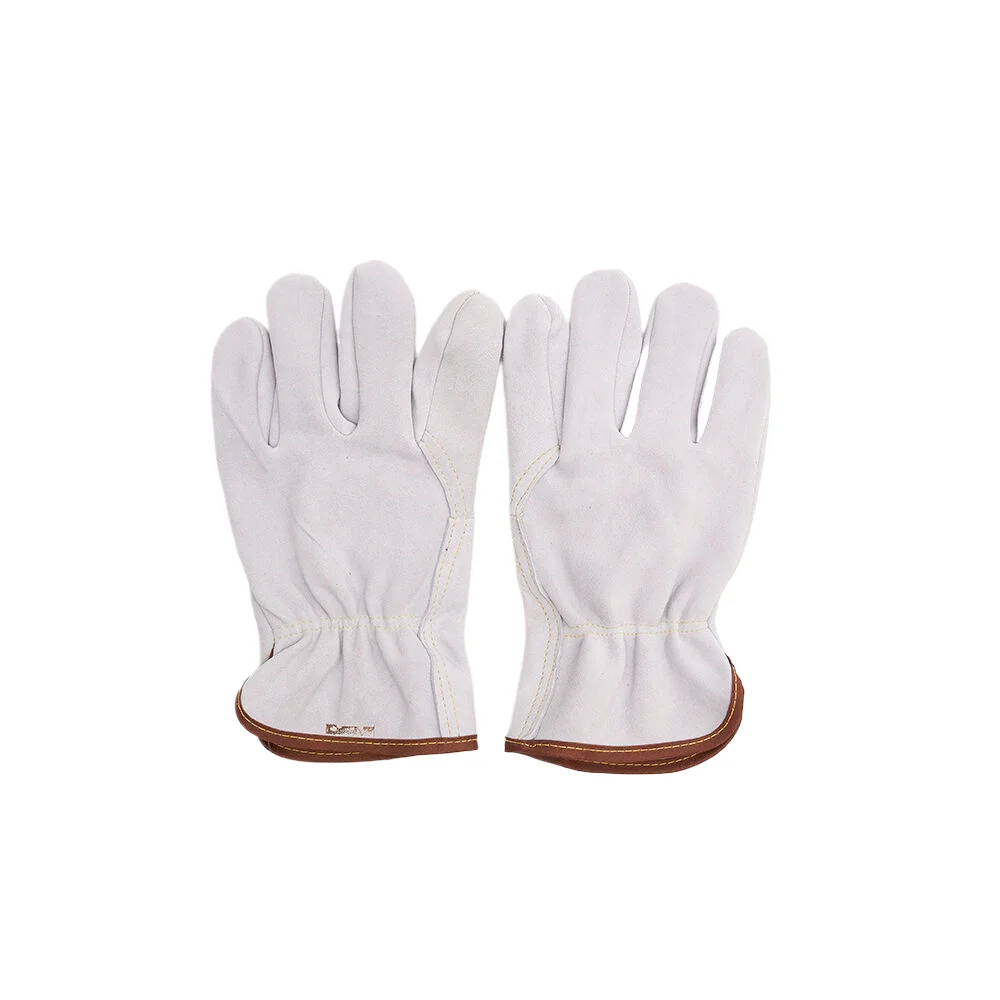 Sheep split Leather driver Gloves custom industrial construction  safety working Fireplace Heat Protection Heavy Duty  Gloves