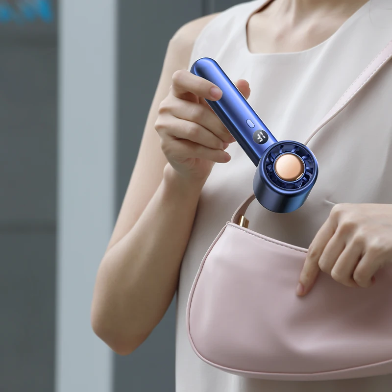 OEM Supplier Turbo Design Rechargeable Handheld USB Mini Fan Portable Air Cooling Fan