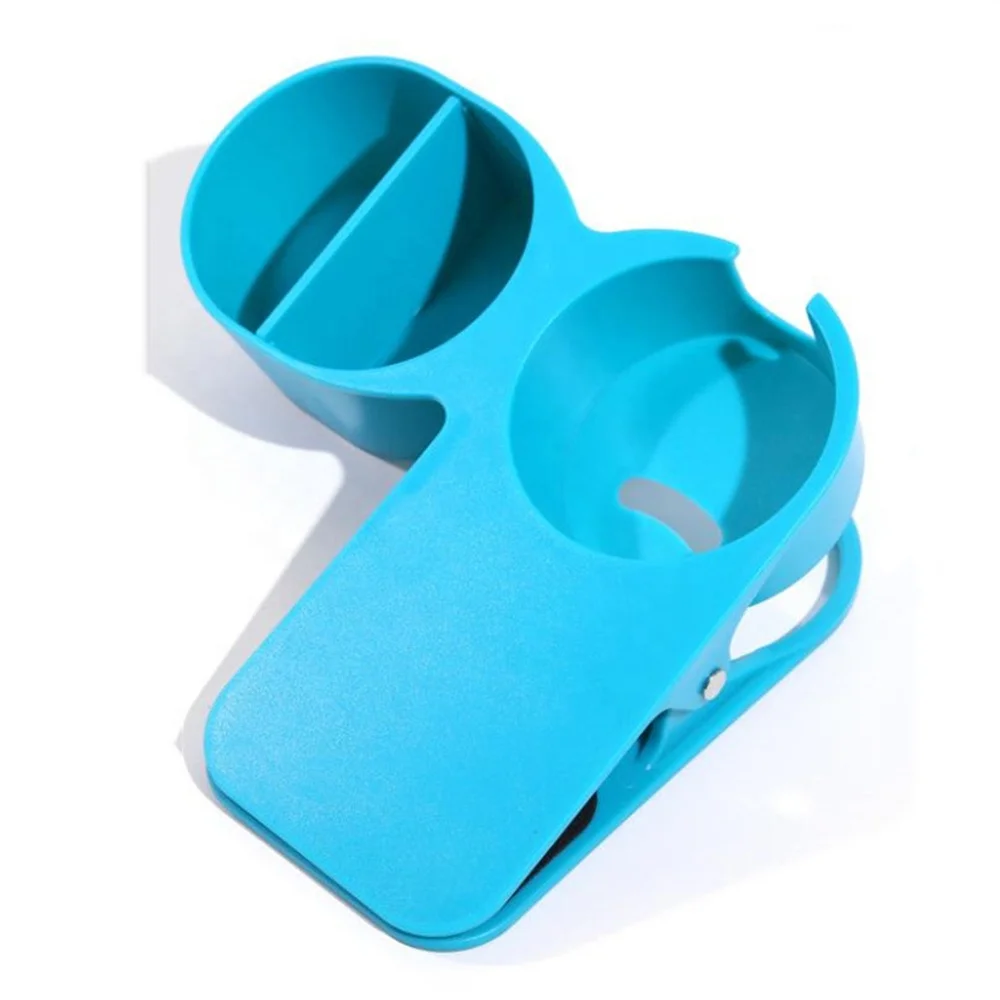 Creative Office Edge Plastic Desk Side Huge Clamp Extra Storage Tray Coffee Drink Cup Holder Clip For Table