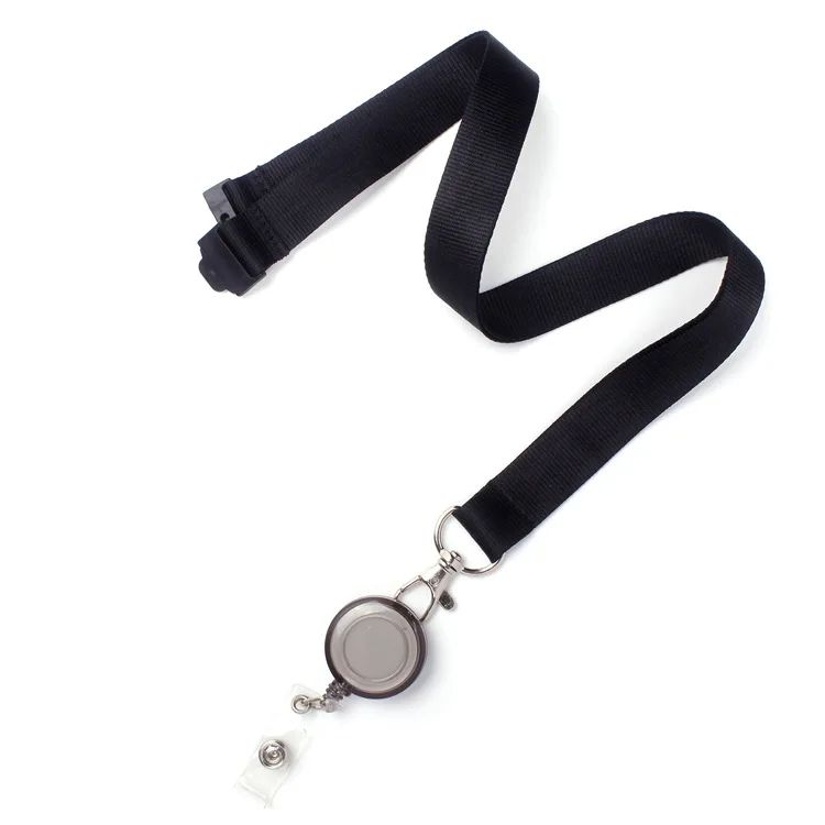 Wholesale Custom Printed Personalized RPET Lanyards with ID Card Holder Retractable Yoyo Badge Reel