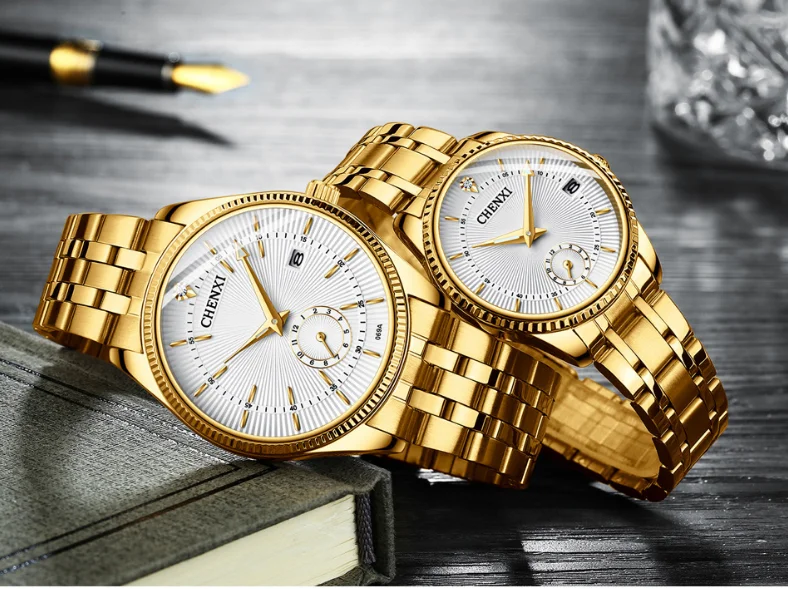 oem japan movt diamond quartz watch western gold plated wrist watch china factory wholesale