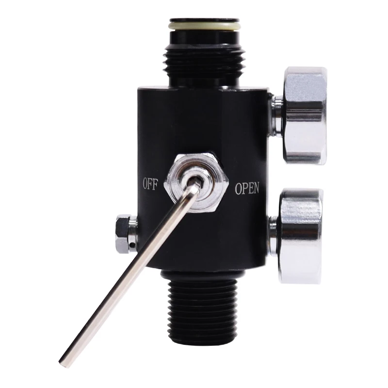 M18*1.5 or 5/8-18UNF Paintball Adjustable HPA Air Regulator Output Pressure 1000 to 3000psi Available with Dual Gauge