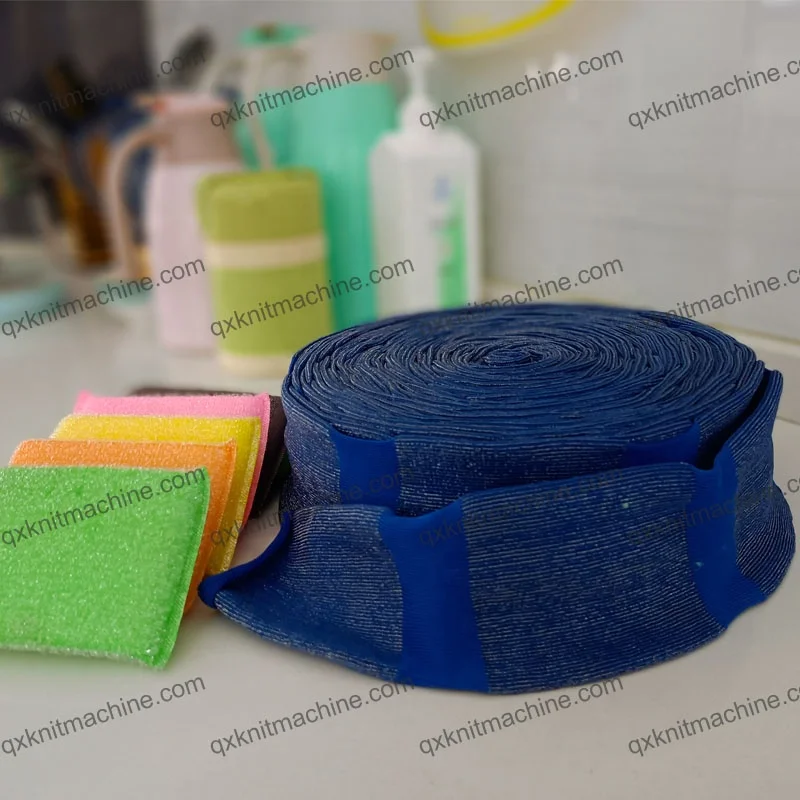 Stainless Steel Wire Scrub Sponge Cloth in Roll Dish Scrubber Pad Fabric