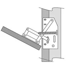 Cabinet door scissor hinge