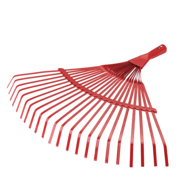 Hand Leaf Rakes 22 Teeth With Wooden Handle High Quality Land Clearing Rake Leaf Grabber Rake