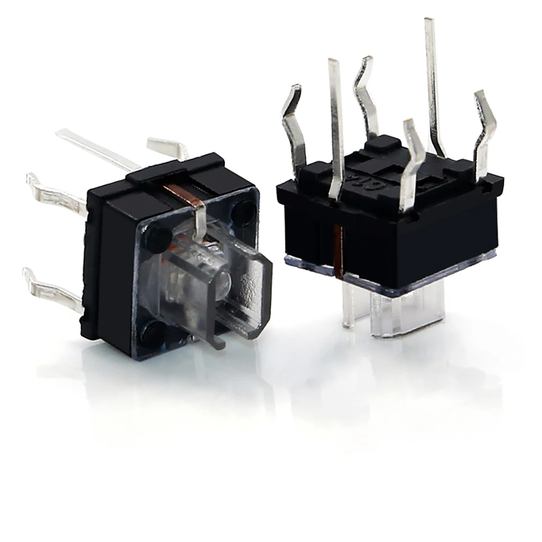 6x6 manufacturers 5 pin DIP tactile push button switches momentary 12v touch switch 100000 cycles lifetime