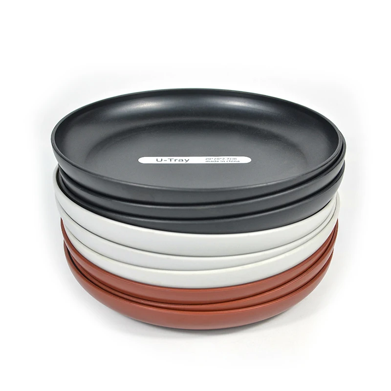 Factory Outlet Direct Selling Plastic Dinner Plate Home Desktop Storage Multi-Purpose Storage Round Fruit Tray