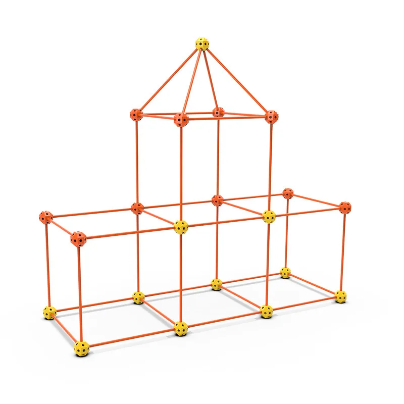 DIY 3D Play House Building Toys Kids Construction Fort BuildingKit Tent Set For Children Gifts
