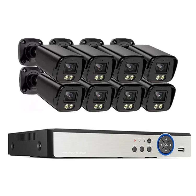 Color Night Vision Video Surveillance System 4MP POE NVR Camera CCTV Surveillance Systems