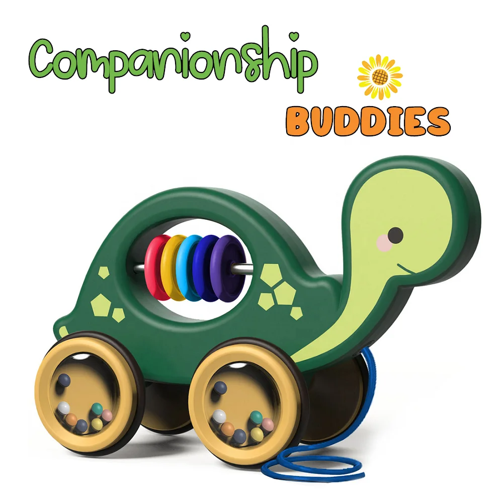 2024 New First Step Pull Toy for Walking infants and Toddlers, Attractive Design cute Educational Toys