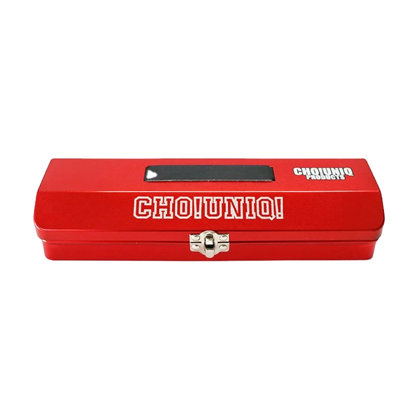 Rectangular iron box wholesale custom multi-function red hardware tool storage box custom tin box with lid
