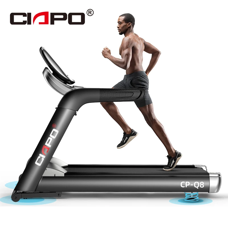 CIAPO Q8 commercial treadmill 5.5HP AC motor big running area gym treadmill