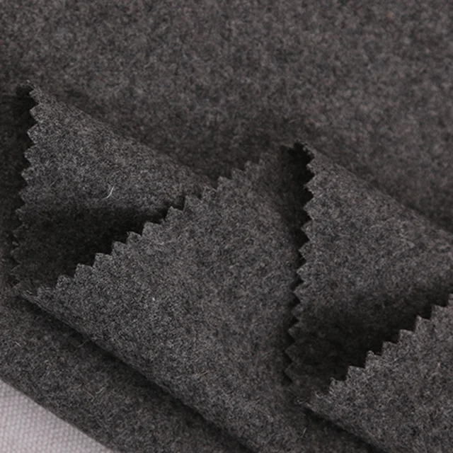 Tonky гарантированное качество Заводская поставка шерстяной войлок твидовая ткань вареные шерстяные куртки приятные на ощупь 100% шерстяная ткань