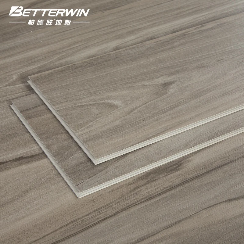 Click Wooden Color Waterproof Stone Plastic Slatted Floor Spc Rigid Vinyl Plank Flooring