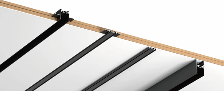 spot light grill  Modern Showroom Spotlighting Surface Mounted Recessed Linear Rail Light System Aluminum 24v Led Magnetic